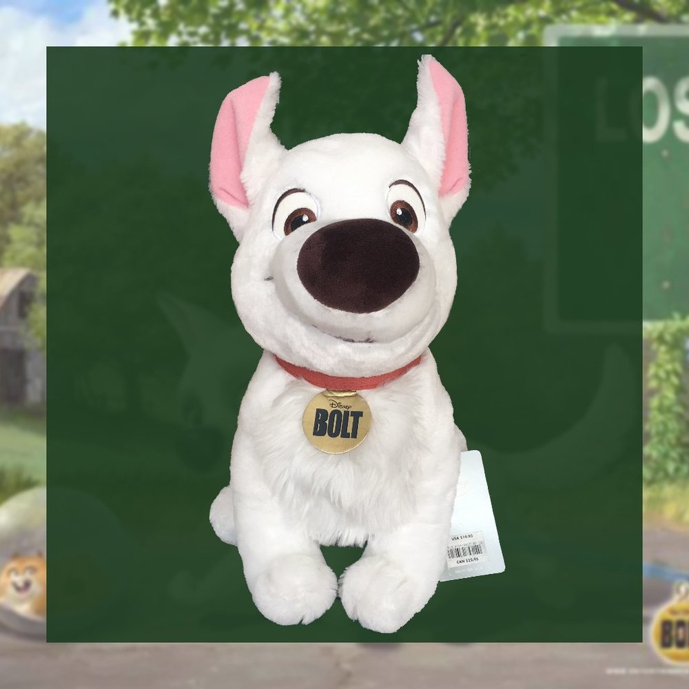 Disney Bolt Stuffed Animal Dog Toy